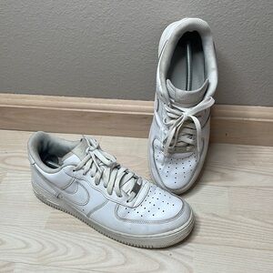 Nike Men's Air Force 1 '07 Sneakers 315122 White/White Shoes Size 11.5